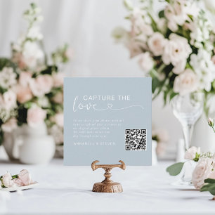 Carte D'accompagnement Prenez l'amour ! Mariage QR personnalisé