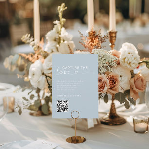 Carte D'accompagnement Prenez l'amour ! Photo, Heart-QR-Code, Mariage