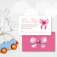 Prêppy rose clothesline baby shower tombole de cou