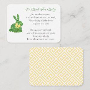 Carte D'accompagnement Preppy Topiary Rabbit Livres Pour Bébé Garçon Douc
