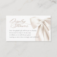 Présentation de nœud blanc pour Baby Shower