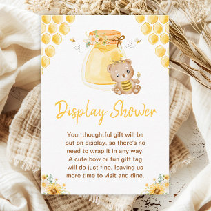 Carte D'accompagnement Présentation de Nounours Baby Shower