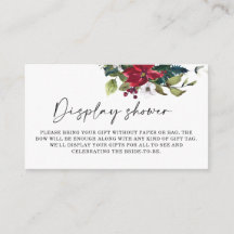 Présentation de Poinsettia de Noël douche Mariage