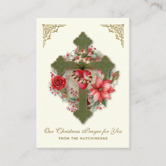 Carte D'accompagnement Prière de Noël Hutchinson