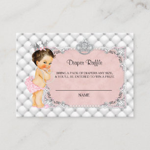 Carte D'accompagnement Princess Baby Diamonds Pearls Déchets Raffle Ticke