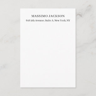 Carte D'accompagnement Professionnel élégant moderne minimaliste ajoutez