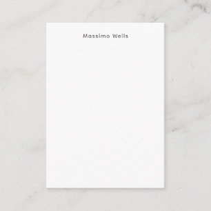 Carte D'accompagnement Professionnel Simple Blanc Attrayant