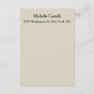 Carte D'accompagnement Professionnel Unique Classique Simple