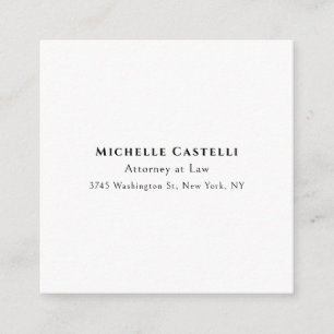 Carte D'accompagnement Professionnel Unique Classique Simple Noir & Blanc
