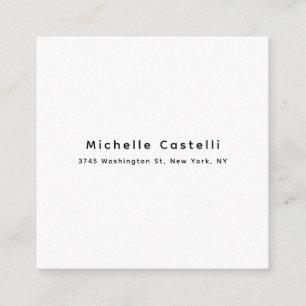 Carte D'accompagnement Professionnel Unique Classique Simple Noir & Blanc