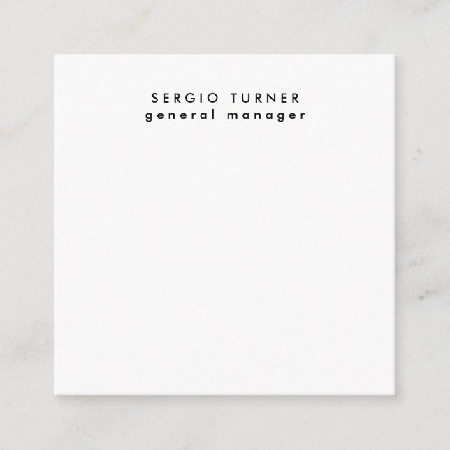 Carte D'accompagnement Profil professionnel minimaliste tendance (Devant)