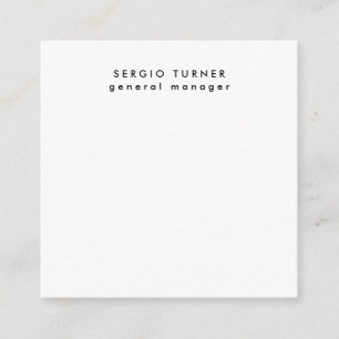 Carte D'accompagnement Profil professionnel minimaliste tendance