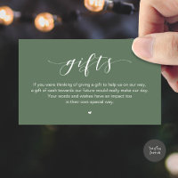 Puits de vœux de mariage, une note sur les cadeaux