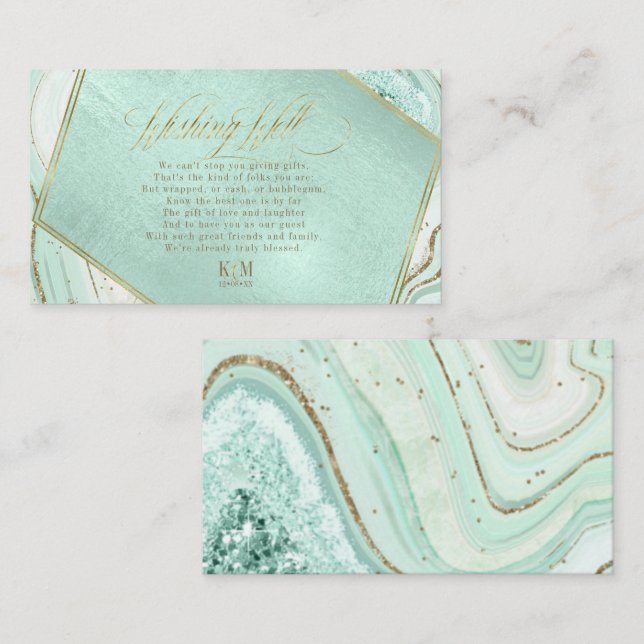 Carte D'accompagnement Puits d'hameçonnage Abstrait V3 Mint ID827 (Devant / Derrière)