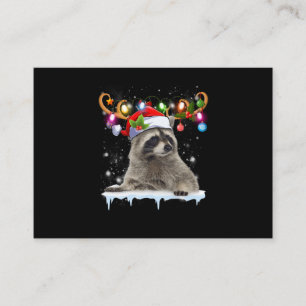 Carte D'accompagnement Pyjamas du raton Noël Santa Hat