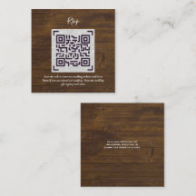 QR CODE RSVP Détails du Mariage Cadeaux de logemen