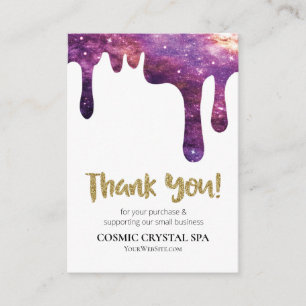 Carte D'accompagnement *~* QR. LOGO COSMIC MERCI Review DRIP AP8