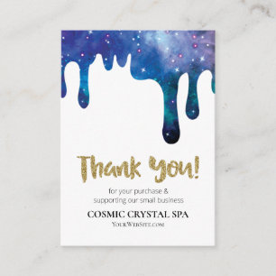 Carte D'accompagnement *~* QR. LOGO COSMIC MERCI Review DRIPS AP8