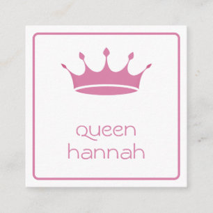 Carte D'accompagnement Queens Rule Pink Crown