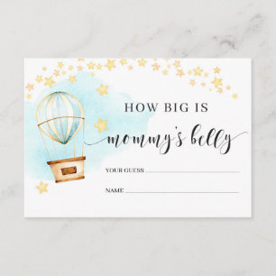 Carte D'accompagnement Quelle est la taille de la montgolfière de la cart