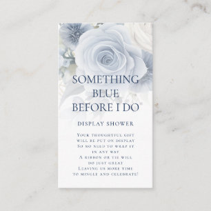 Carte D'accompagnement Quelque chose de bleu avant de faire Floral Displa