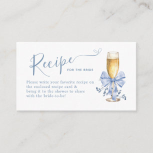 Carte D'accompagnement QUELQUE CHOSE DE BLEU AVANT DE FAIRE Recette Deman