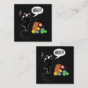 Carte D'accompagnement QUOI ! Chat de Pâques