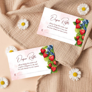 Carte D'accompagnement Rabattoir de fraise Berry doux bleuet de fraise