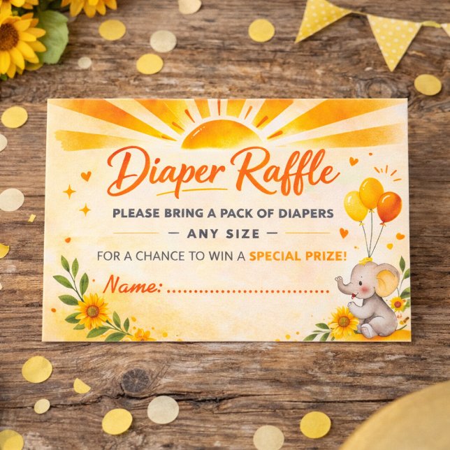 Carte D'accompagnement Radiant Sun Baby Detail Design (Créateur téléchargé)