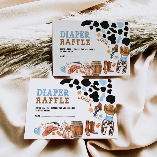 Carte D'accompagnement Raffin à couche de la soirée de rodéo de Western L (Créateur téléchargé)