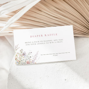 Carte D'accompagnement Raffin de Baby shower de pâturage