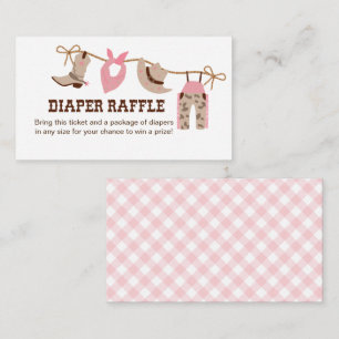 Carte D'accompagnement Raffin de Baby shower de seins rose