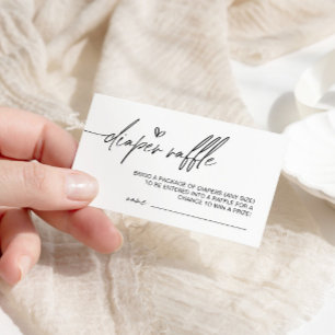 Carte D'accompagnement Raffin de couches minimalistes