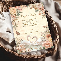 Raffin de diappeur de cygne floral romantique
