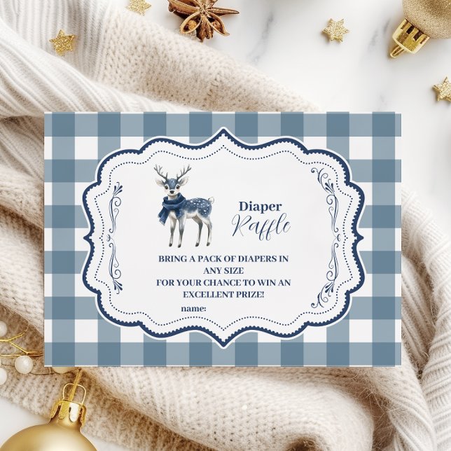Carte D'accompagnement Raffin de diappeur de rennes bleu (Créateur téléchargé)