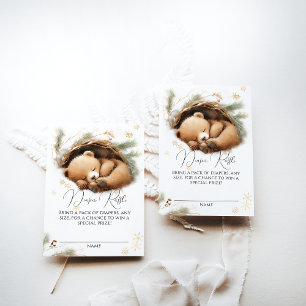 Carte D'accompagnement Raffin froid à l'extérieur de l'ours des bois Hive