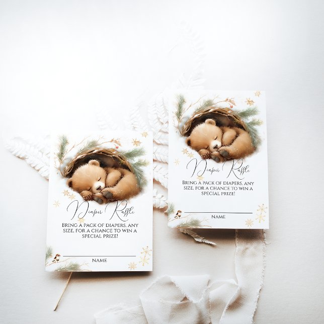 Carte D'accompagnement Raffin froid à l'extérieur de l'ours des bois Hive (Créateur téléchargé)