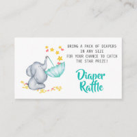 Raffle de couche de Baby shower éléphant