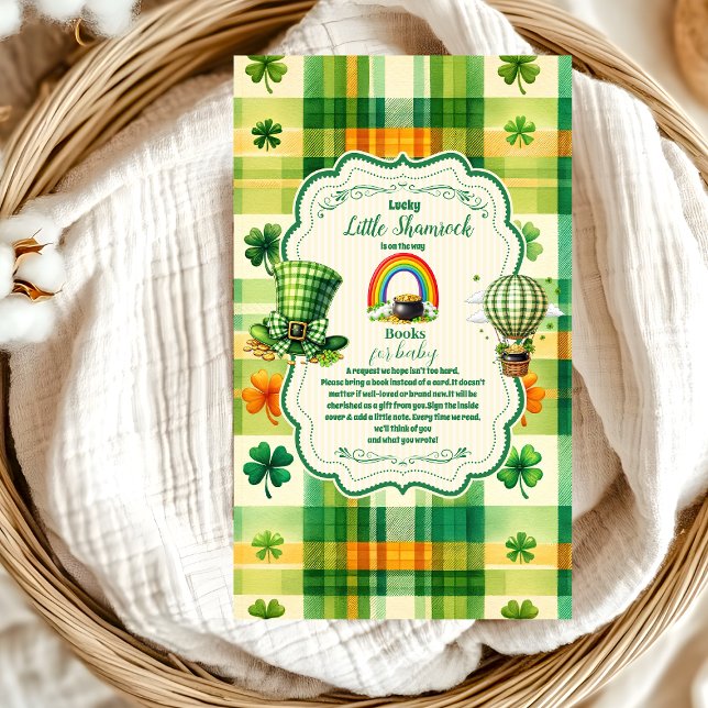 Carte D'accompagnement Rainbow Lucky Little Shamrock Livres pour bébé (Créateur téléchargé)