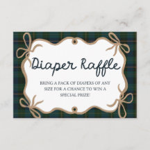 Ralph Lauren Inspired Baby Shower Diaper Raffle