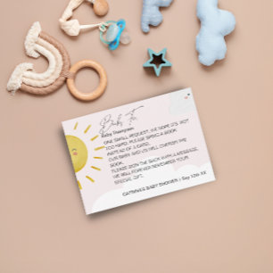 Carte D'accompagnement Ray of Sunshine Clouds Girl Books For Baby Small