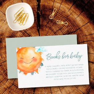 Carte D'accompagnement Ray Of Sunshine Rainbow Baby shower Demande de rés