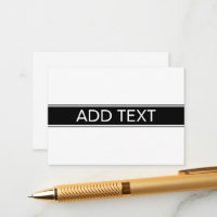 Rayure noire et blanche en gras Texte modifiable