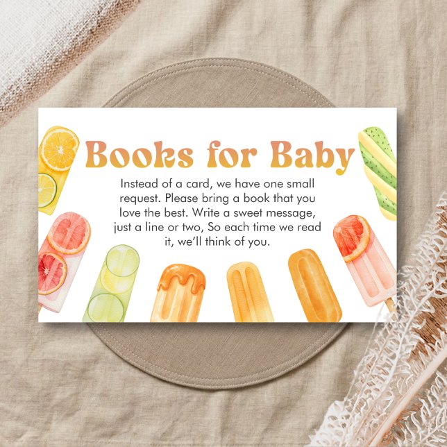 Carte D'accompagnement Ready to Pop Popsicle Baby Shower Books for Baby (Popsicle Summer Baby Shower Books for Baby)