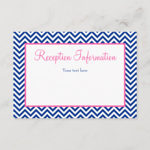 Carte D'accompagnement Réception de bat mitzvah de rose de bleu marine de