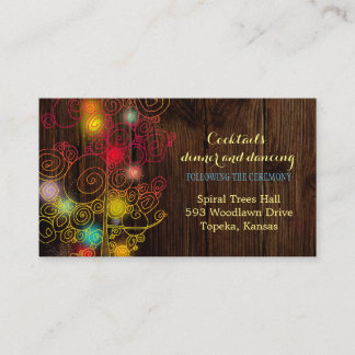 Carte D'accompagnement Réception de mariage de Fairytale Tree