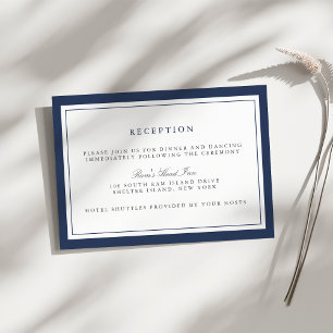 Carte D'accompagnement Réception de mariage de la Marine et de la frontiè