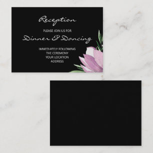 Carte D'accompagnement Réception de mariage florale Magnolia budgétaire