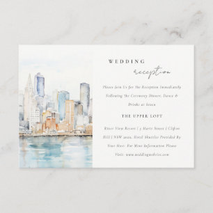 Carte D'accompagnement Réception de mariage paysager chic à San Francisco