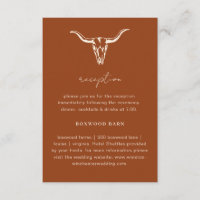 Réception Western Bohemian Cow Sketch